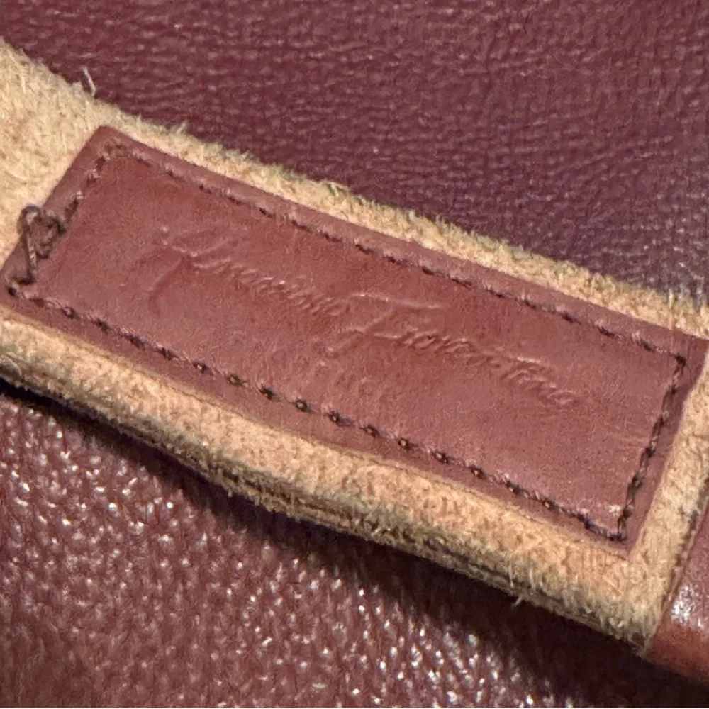 ANONIMO FIORENTINO Brown Leather Messenger Bag Briefcase Made in Italy